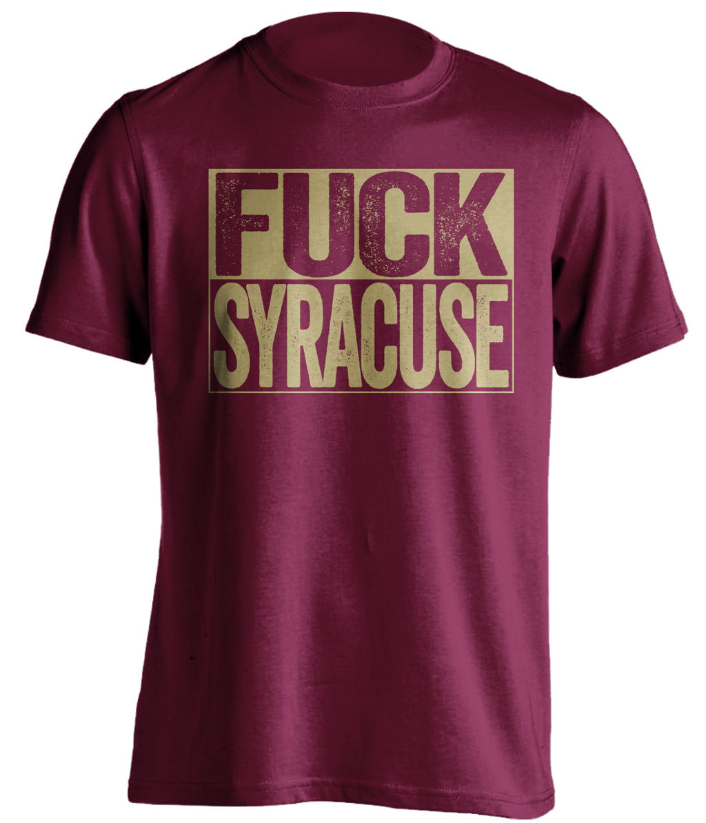 fuck syracuse boston college eagles maroon shirt uncensored