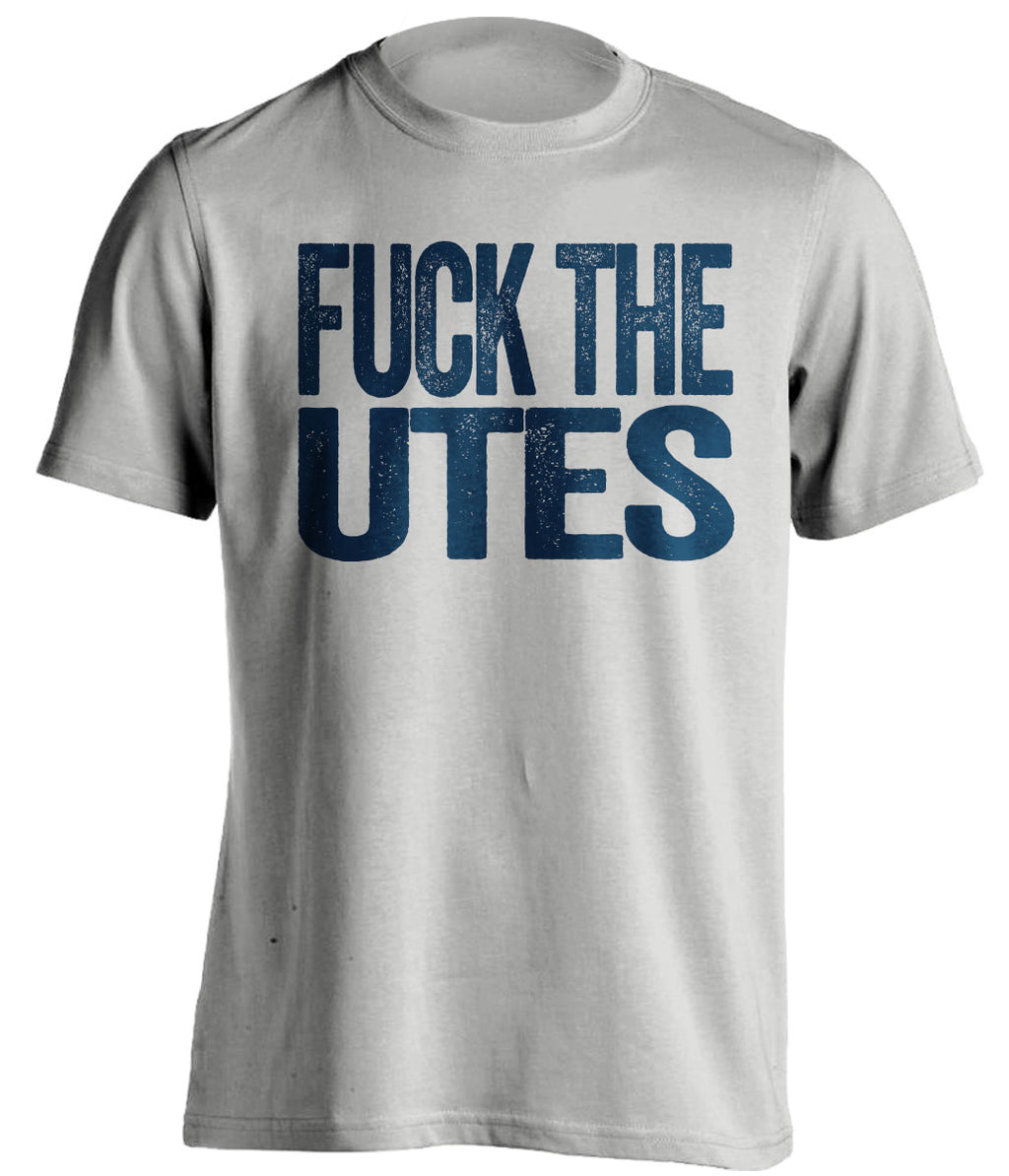fuck the utes uncensored grey tshirt for aggies fans