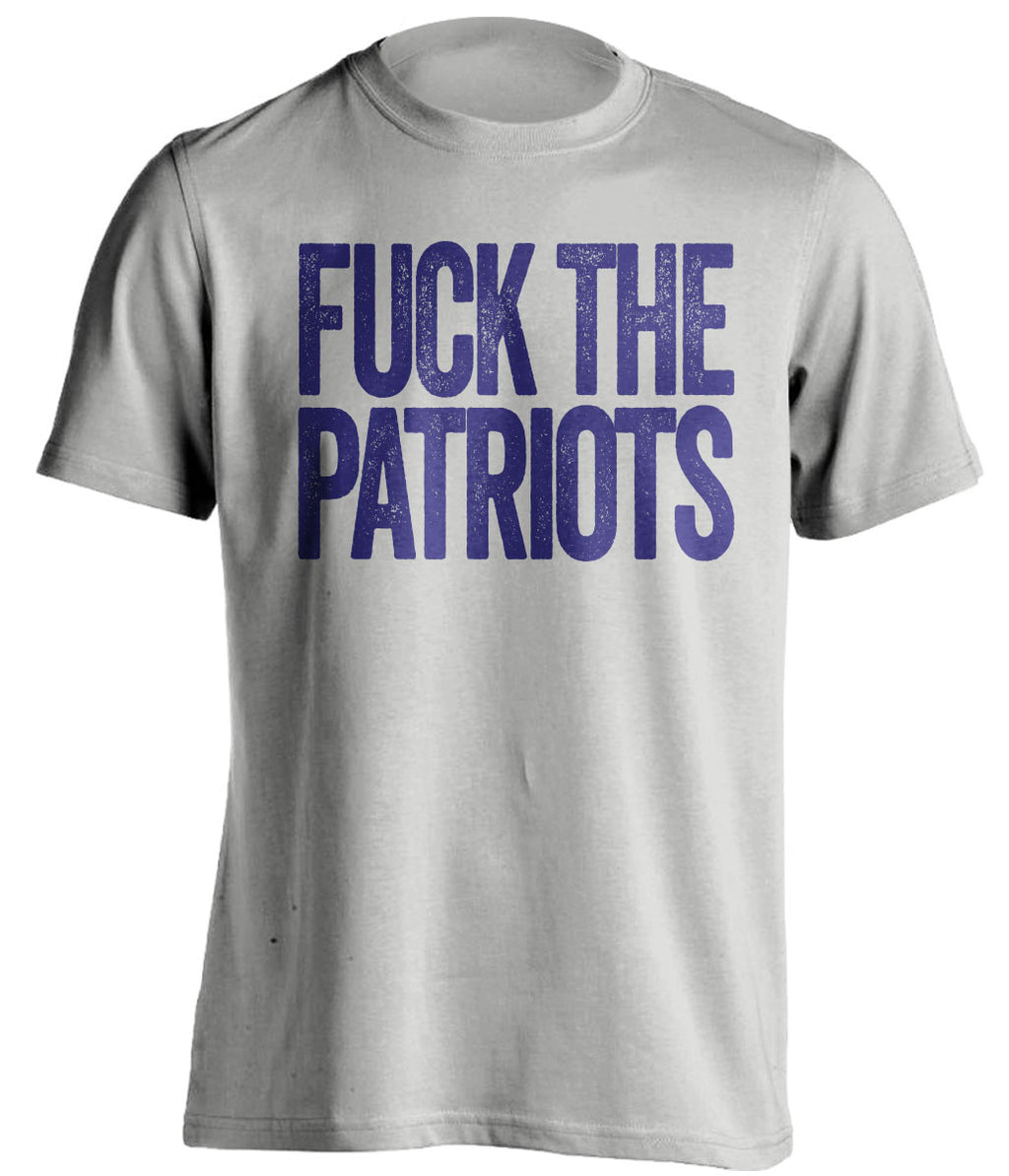 FUCK THE PATRIOTS Baltimore Ravens grey Shirt