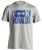 fuck ronaldo censored grey shirt LUFC leeds united fan