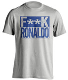 fuck ronaldo censored grey shirt LUFC leeds united fan