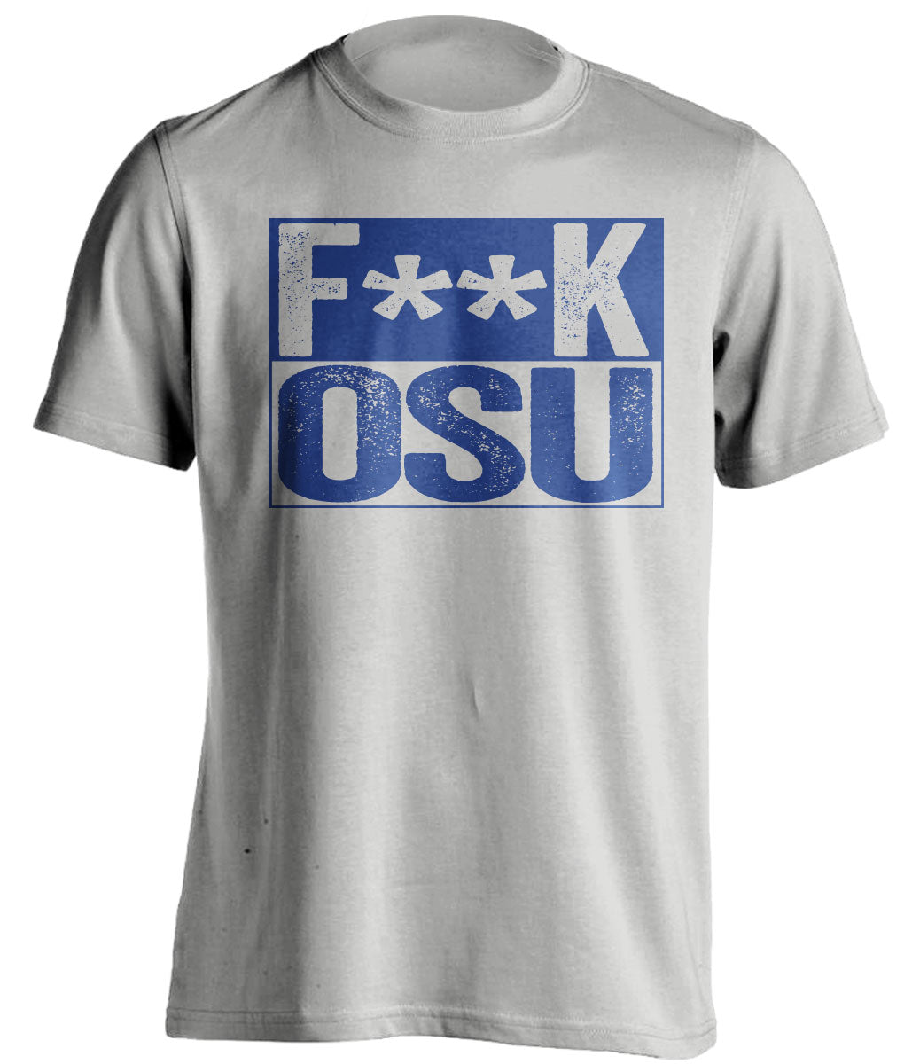 fuck osu censored grey shirt tulsa TU fans