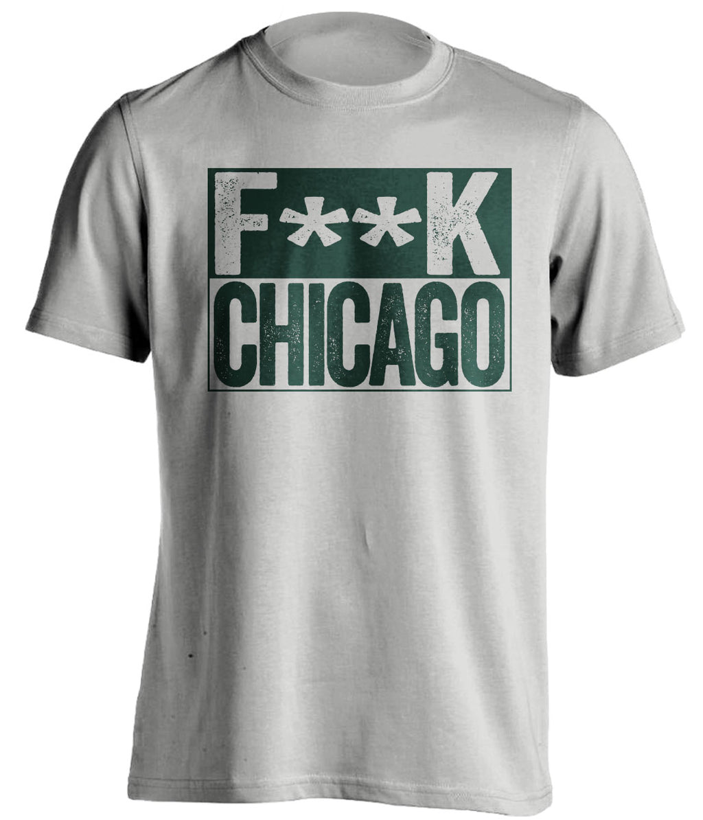 fuck chicago blackhawks minnesota wild grey shirt censored