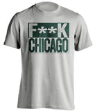 fuck chicago blackhawks minnesota wild grey shirt censored