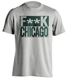 fuck chicago blackhawks minnesota wild grey shirt censored