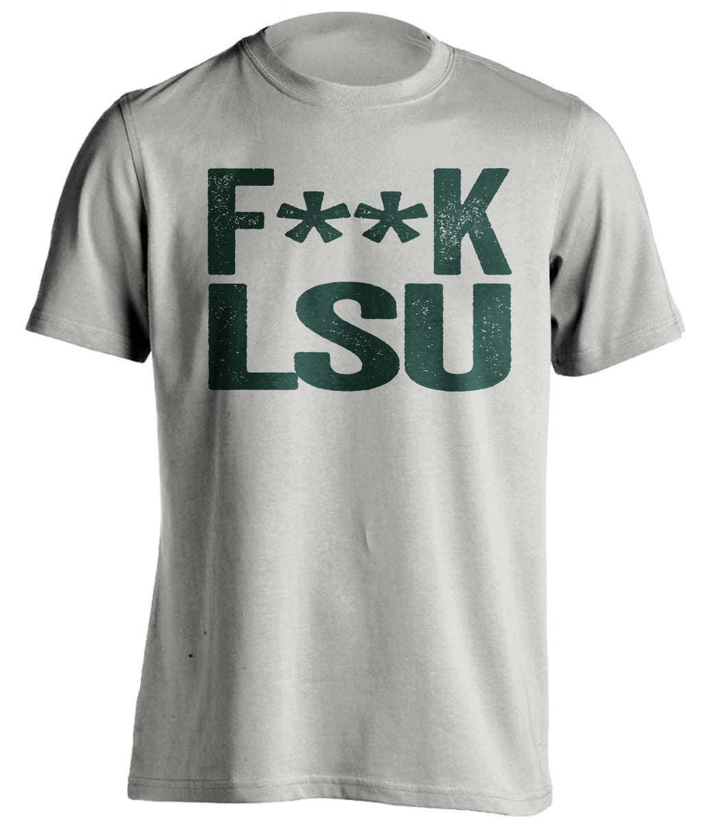 fuck lsu censored grey tshirt for tulane fans