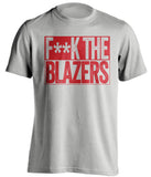 fuck the blazers houston rockets grey shirt censored