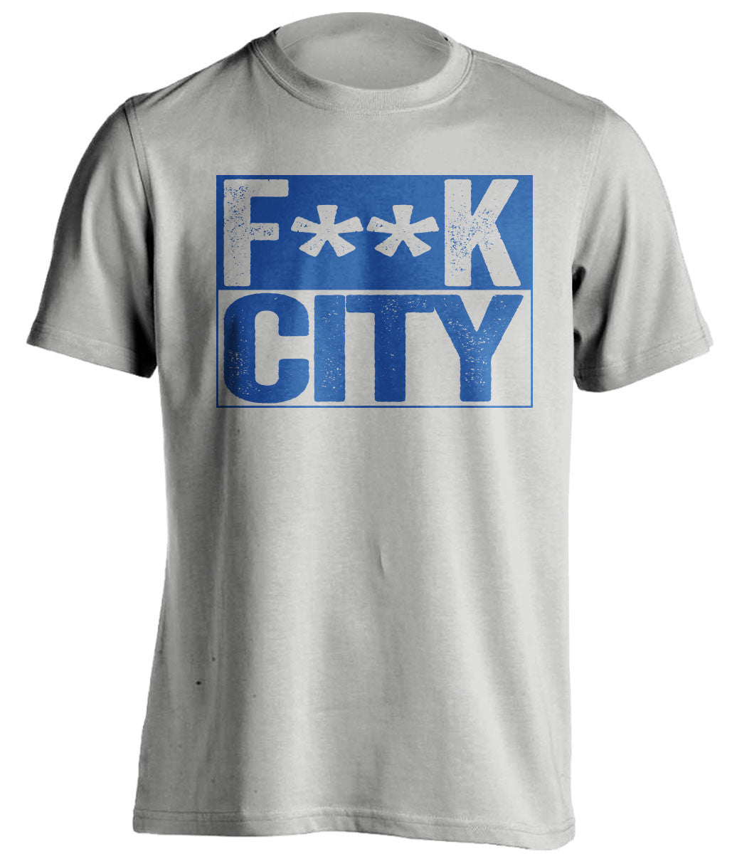 F**K CITY Bristol Rovers FC grey TShirt