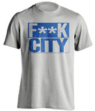 F**K CITY Bristol Rovers FC grey TShirt
