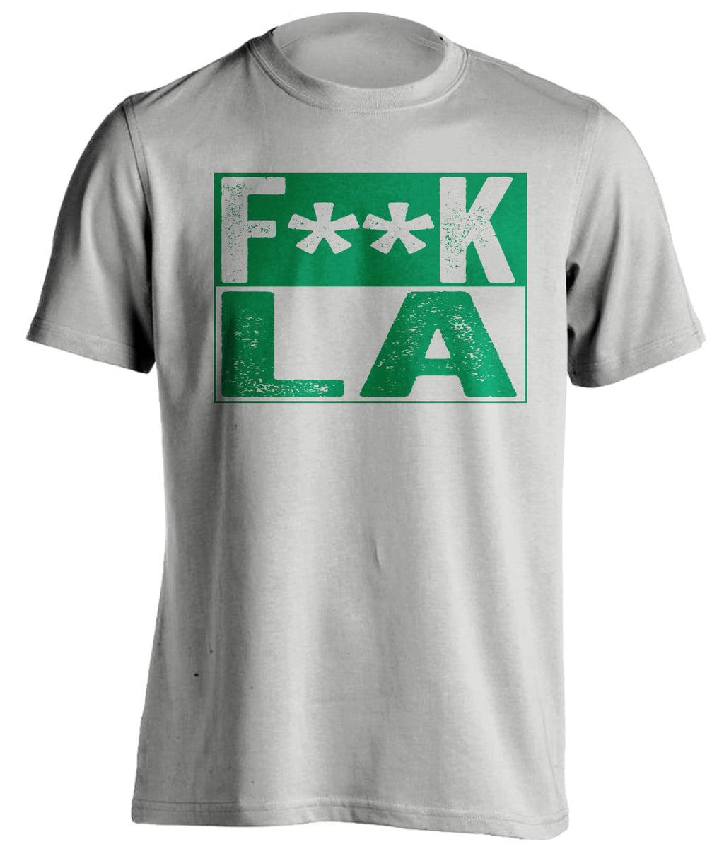 fuck la lakers clippers boston celtics grey shirt censored