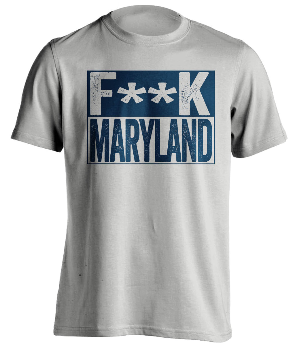 fuck maryland crab bowl navy midshipmen grey shirt censored