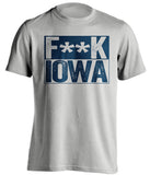fuck iowa censored grey shirt penn state fans