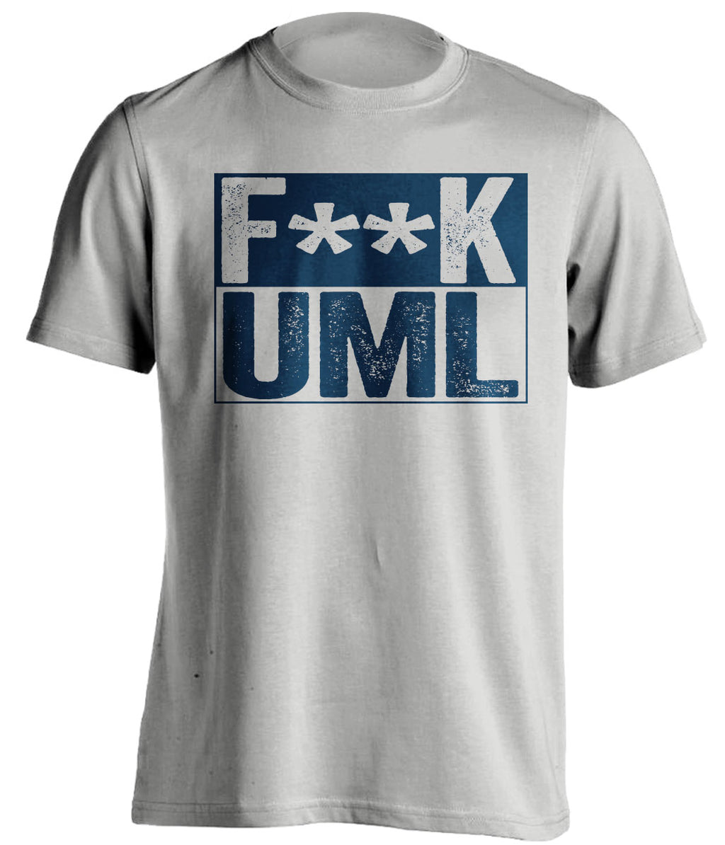 fuck uml lowell merrimack warriors grey shirt censored