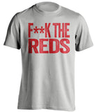fuck the reds cleveland guardians indians grey tshirt censored
