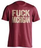 indiana hoosiers fan shirt fuck michigan