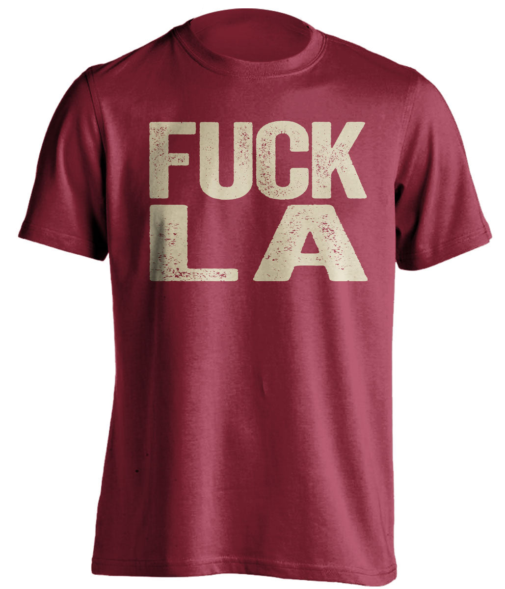 fuck la dodgers rams chargers 49ers dbacks coyotes red tshirt uncensored