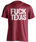 fuck texas shirt arkansas fans red and white uncensored