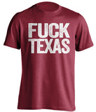 fuck texas shirt arkansas fans red and white uncensored