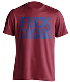 fuck chicago blackhawks colorado avalanche red tshirt uncensored