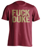 fuck duke noles fan red shirt uncensored