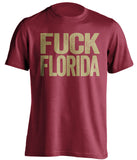 fuck florida fsu state seminoles red tshirt uncensored