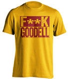 fuck roger goodell censored gold shirt washington redskins fan