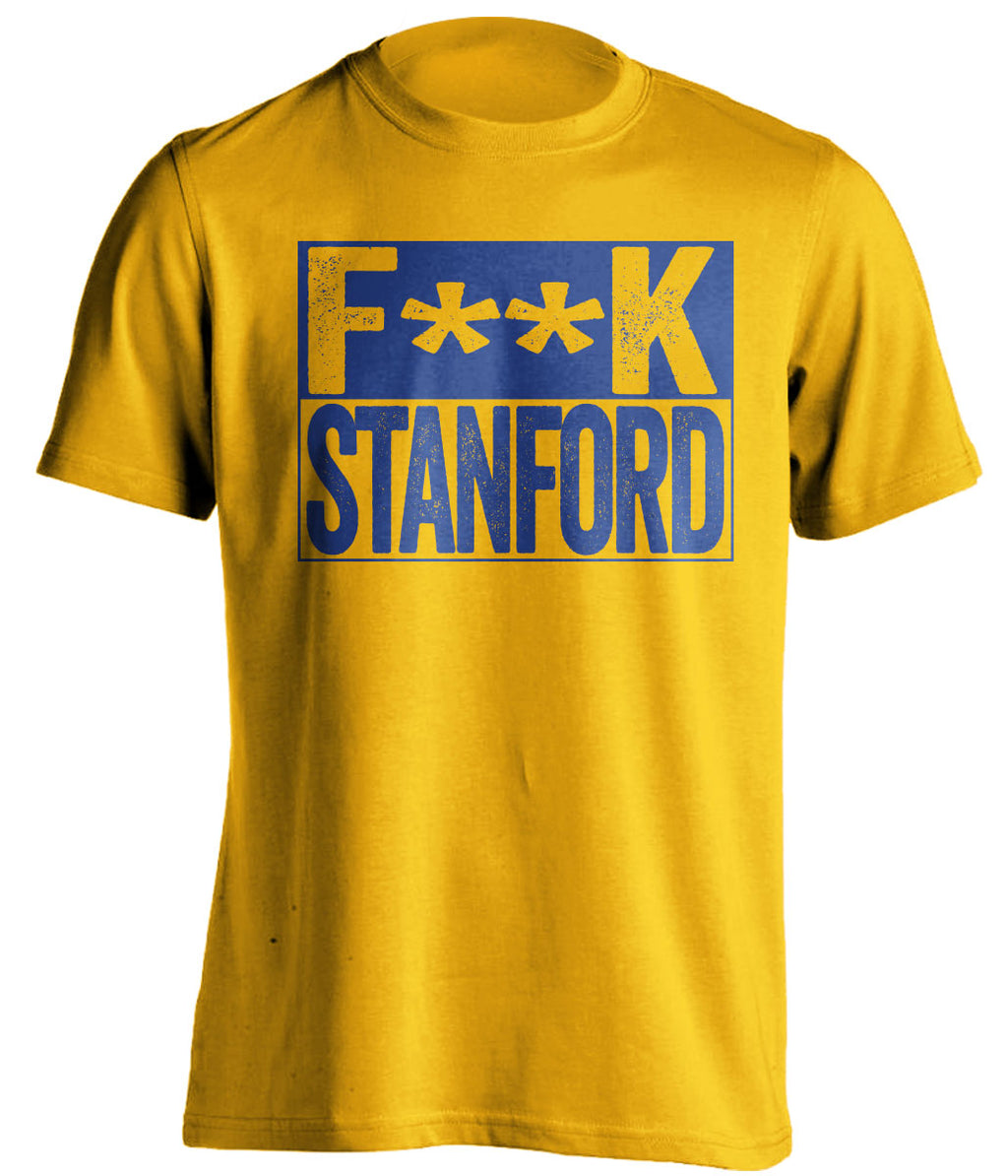 fuck stanford censored gold shirt sjsu fans