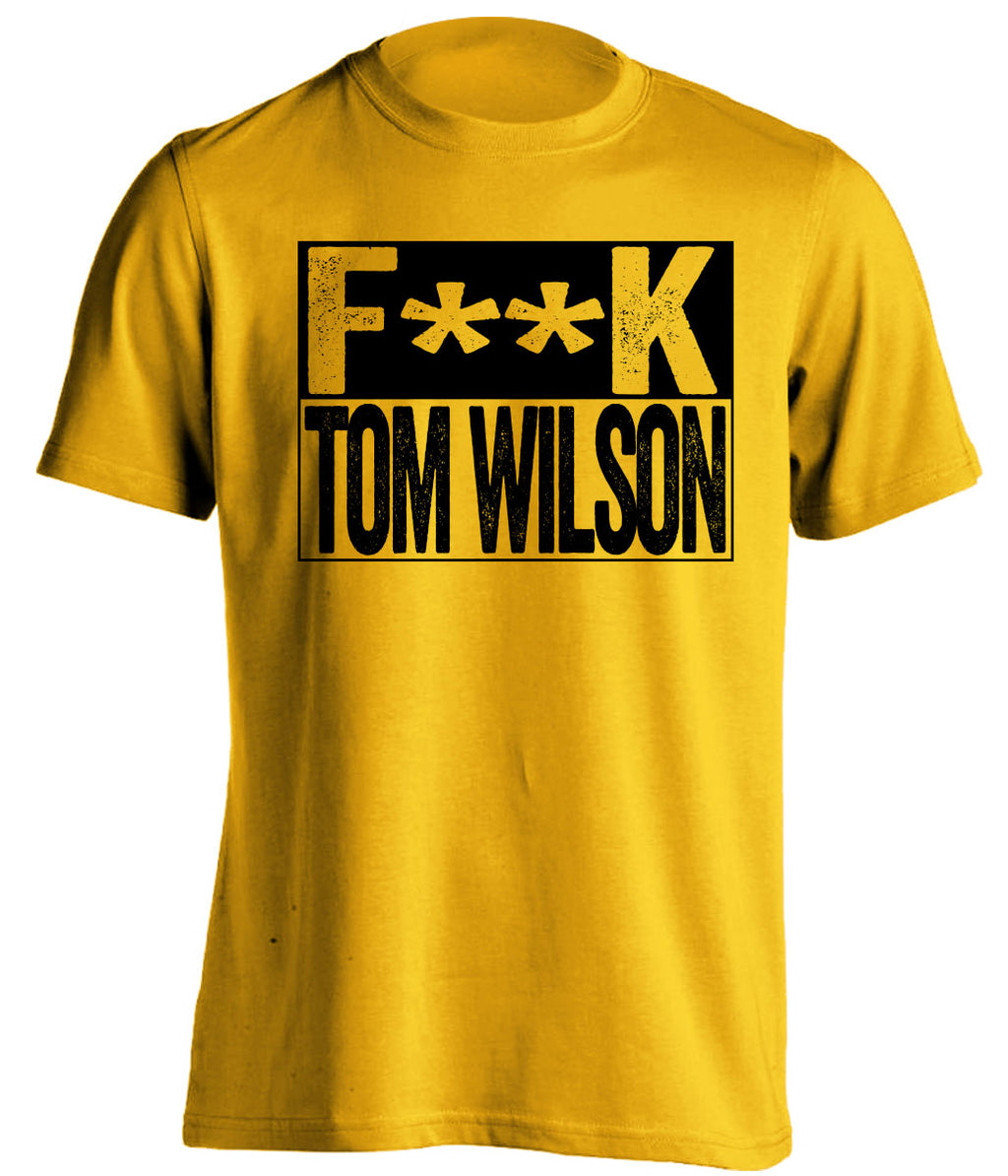 fuck tom wilson penguins fan censored gold shirt