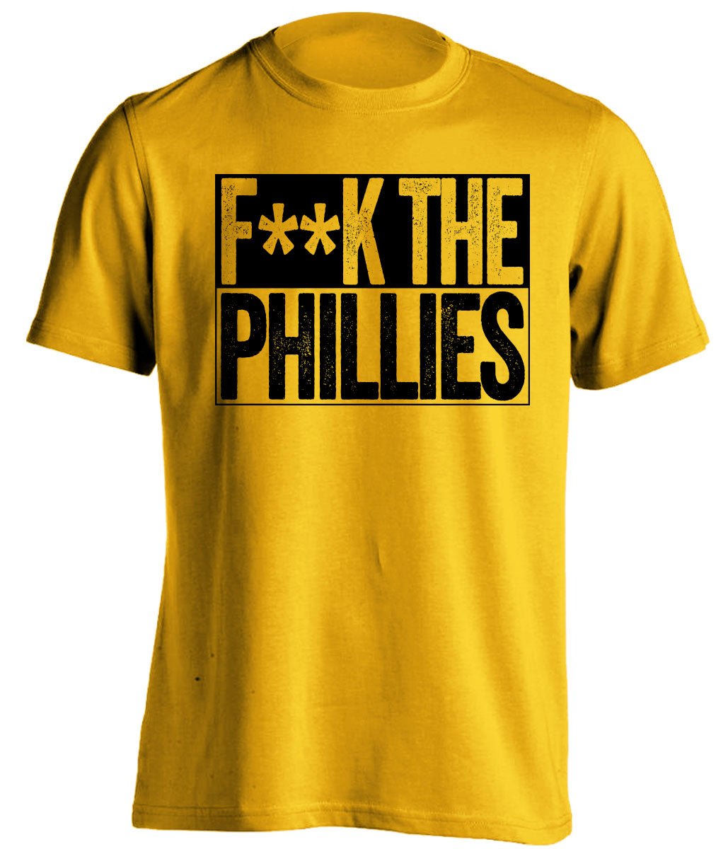 fuck the phillies pittsburgh pirates gold shirt censored