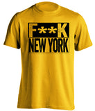 fuck new york steelers penguins fan gold shirt censored