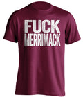 fuck merrimack umass minutemen maroon tshirt uncensored