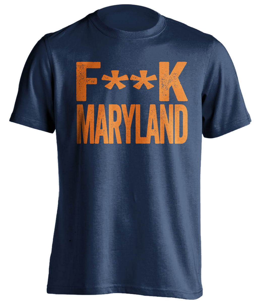 fuck maryland terrapins virginia cavaliers cavs blue tshirt censored