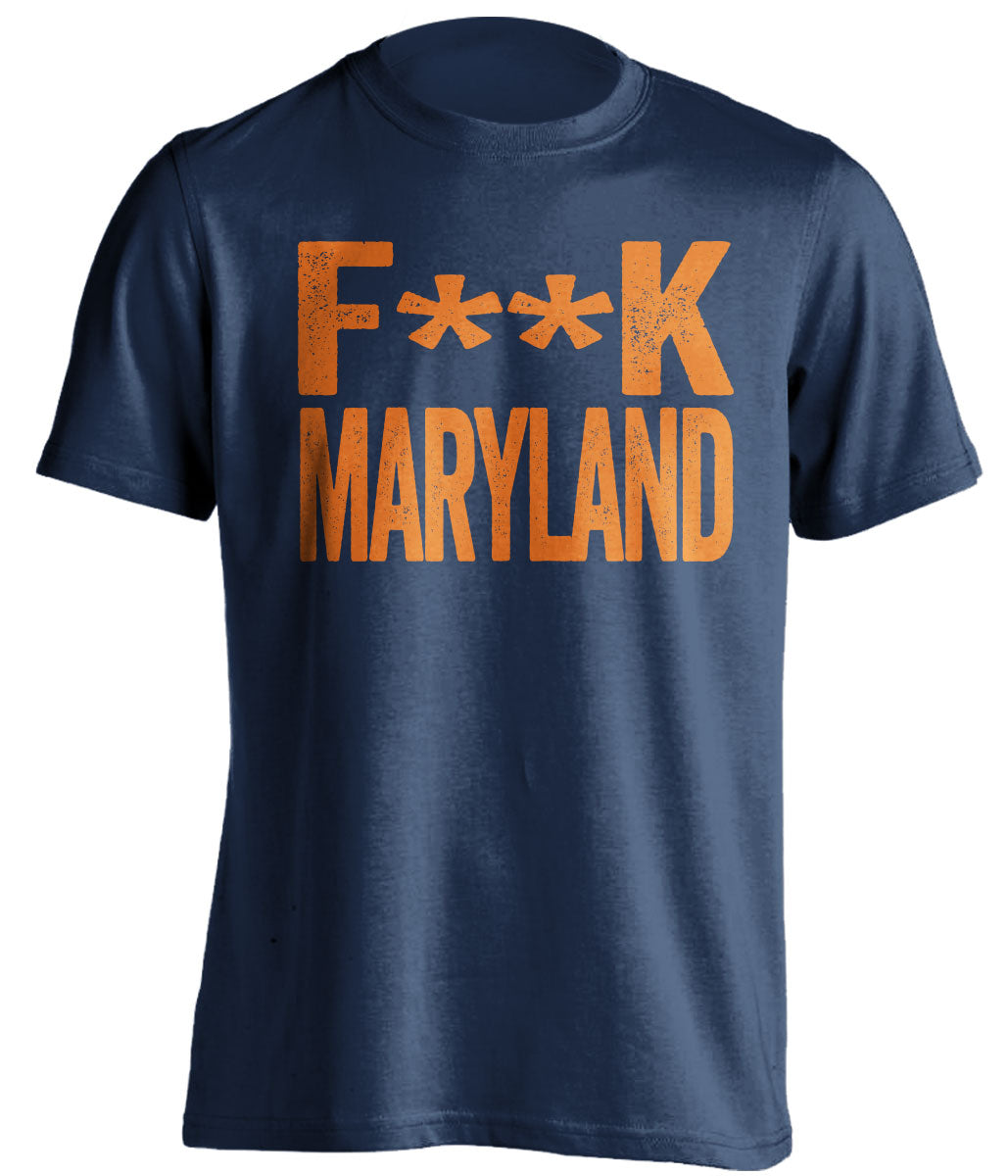 fuck maryland terrapins virginia cavaliers cavs blue tshirt censored
