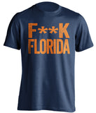 fuck florida gators auburn tigers blue tshirt censored