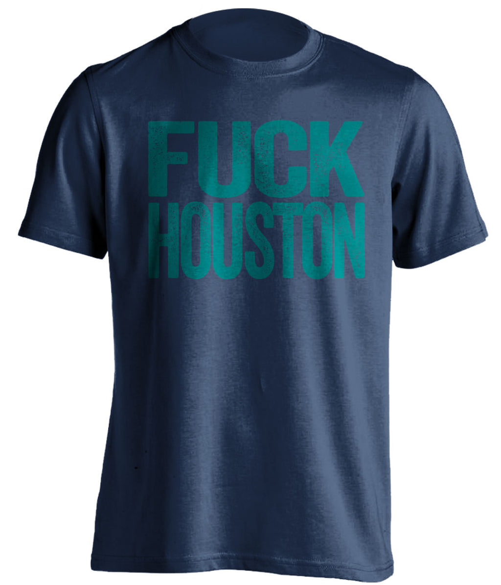 fuck houston astros seattle mariners blue tshirt uncensored