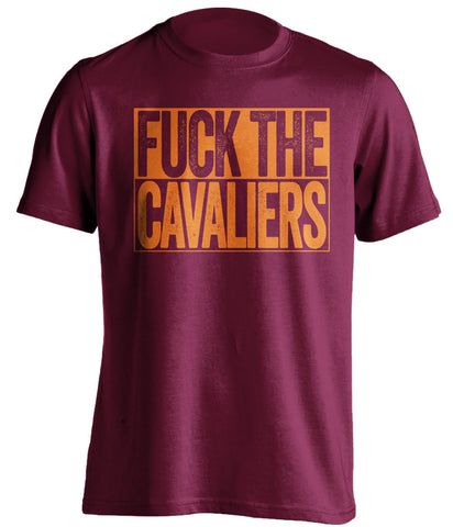 fuck the cavaliers uncensored maroon shirt hokies fan