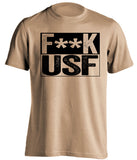 fuck usf censored old gold shirt for ucf knights fans