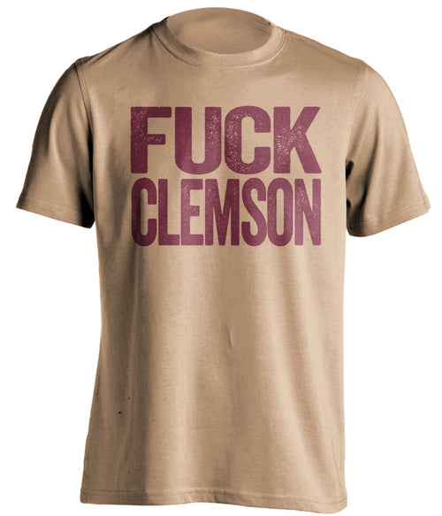 fuck clemson florida state noles old gold shirt uncensored