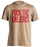 fuck the oilers senators fan old gold shirt uncensored