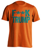 fuck trump miami dolphins orange shirt censored