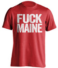fuck maine boston university fan red tshirt uncensored