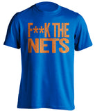 fuck the nets new york knicks censored blue tshirt