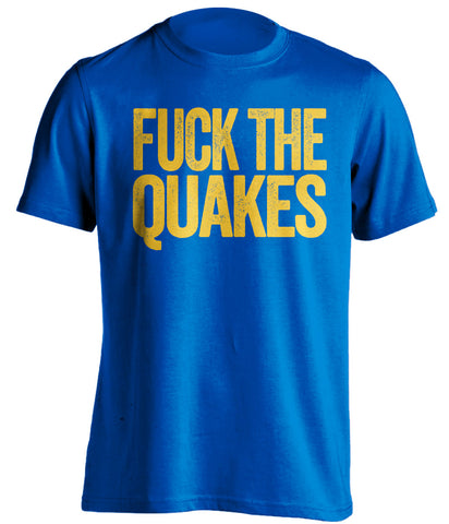 fuck the quakes lag football fan shirt