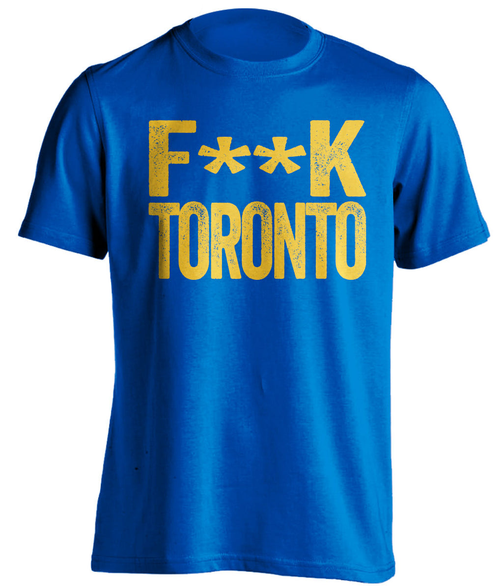 fuck toronto leafs buffalo sabres blue tshirt censored