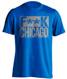 fuck chicago bears detroit lions blue shirt censored