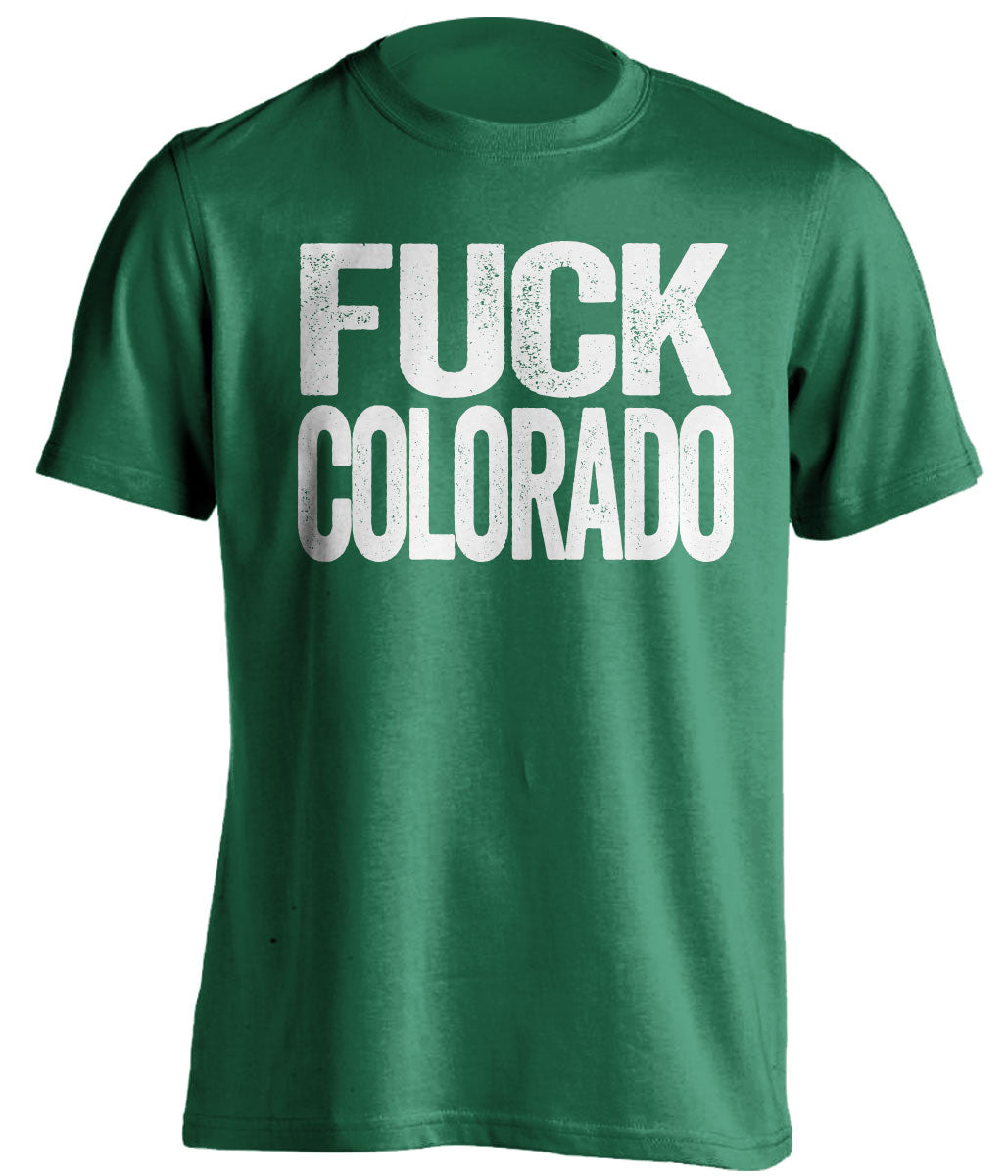 fuck colorado avs dallas stars green tshirt uncensored