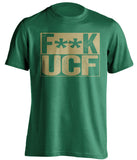fuck ucf censored green shirt for usf bulls fans