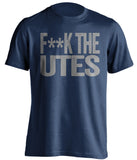 fuck the utes censored navy tshirt for aggies fans