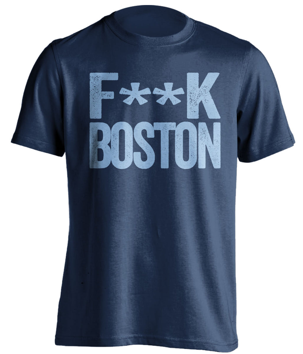 fuck boston censored navy tshirt maine bears fans