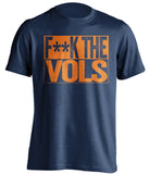 fuck the vols navy and orange shirt censored